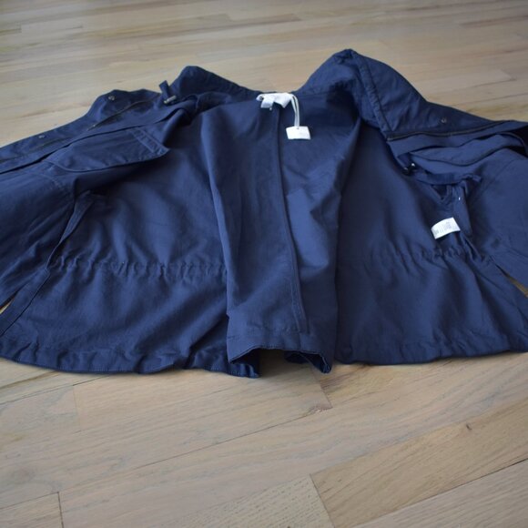 NWT Nordstrom Signature Cotton & Silk Crop Utility Jacket - Picture 5 of 14